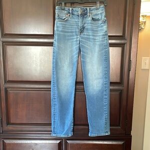 American Eagle Blue Straight Leg Jeans Classic Denim